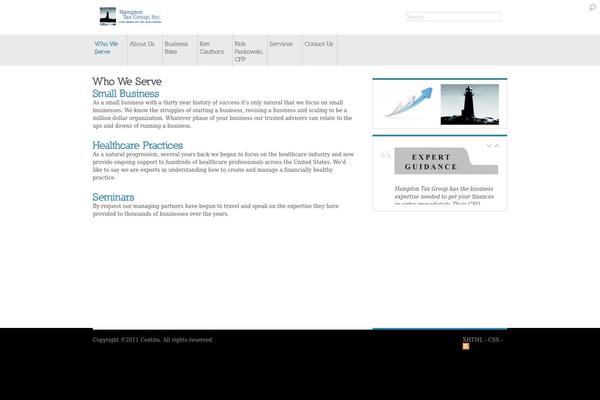 Centita theme site design template sample