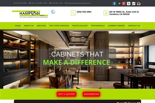 hamptonwoodwork.com site used Structure