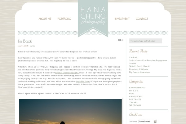 hanachung.com site used Dag-rustic