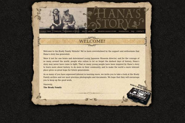 hanassuitcase.ca site used Hanas
