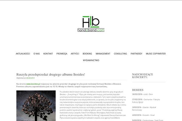 hand2band.com site used Pure & Simple