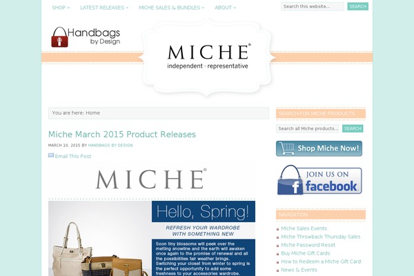 handbagsbydesign.com site used Foodiepro-v320