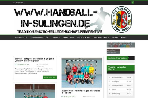 WP FanZone theme site design template sample