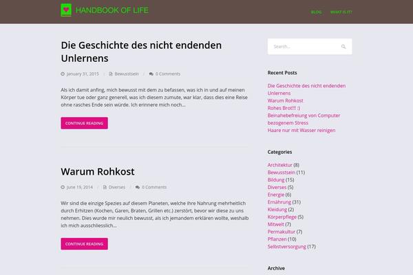 Wpex Thunder theme site design template sample