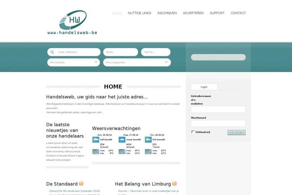 Directory theme site design template sample