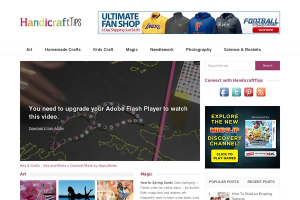 Glamour theme site design template sample