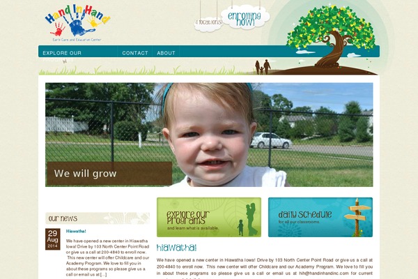 Child_care_creative theme site design template sample