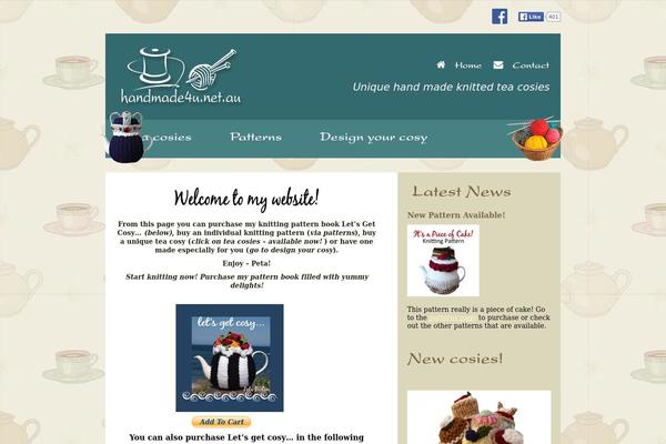 Handmade theme site design template sample