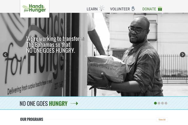 handsforhunger.org site used H4h