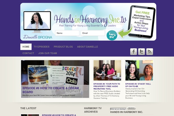 handsinharmonyinc.tv site used Wave