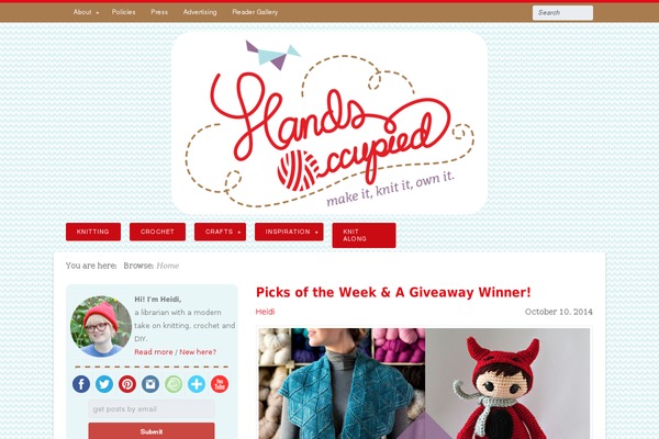 handsoccupied.com site used Foodiepro-3.0