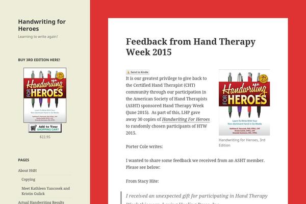 Twenty Fifteen theme site design template sample