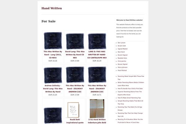 Straightforward theme site design template sample