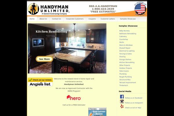 Titan theme site design template sample