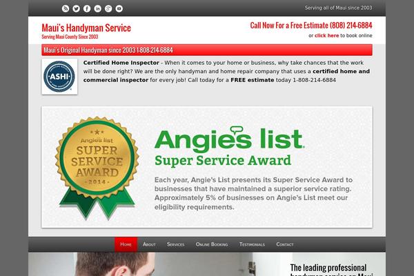 Handyman theme site design template sample