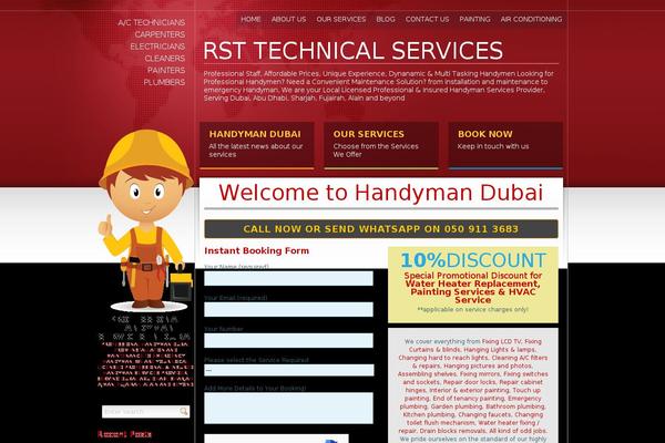 handymendubai.com site used Blue-earth