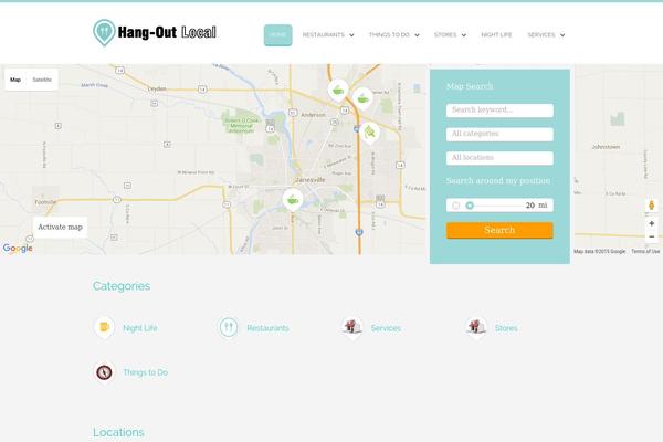 Business Finder theme site design template sample