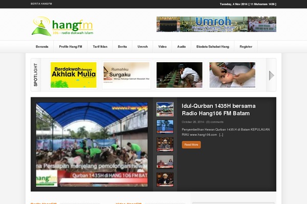 Broadcast theme site design template sample