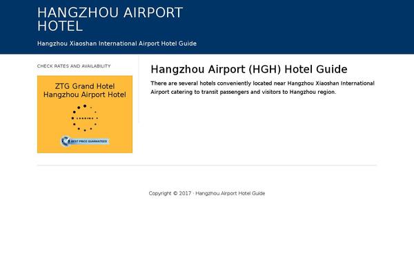 hangzhouairporthotel.com site used Eleven40-pro-hotel