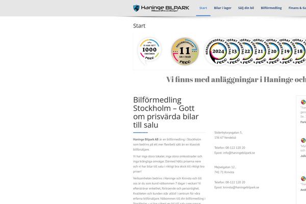 haningebilpark.se site used Aria