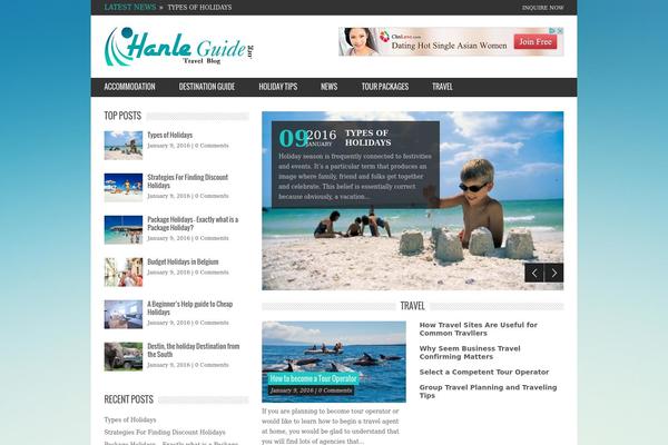 Unicorn theme site design template sample