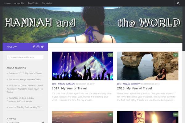 Hueman theme site design template sample
