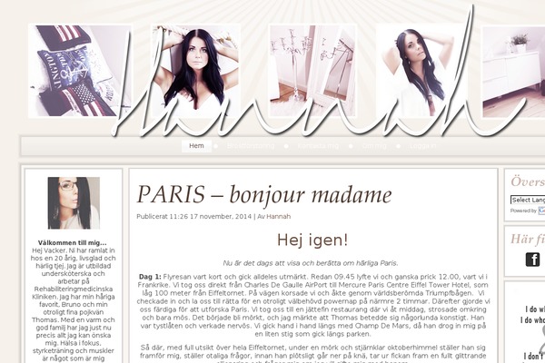 hannahchristensson.com site used Design1