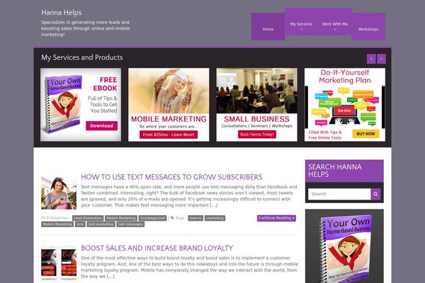 hannahelps.com site used Amazetheme