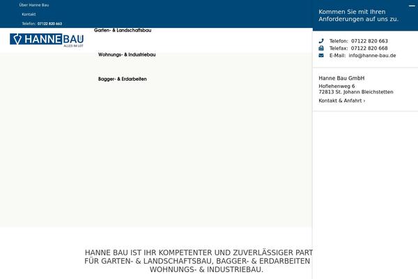 hanne-bau.de site used Uncode