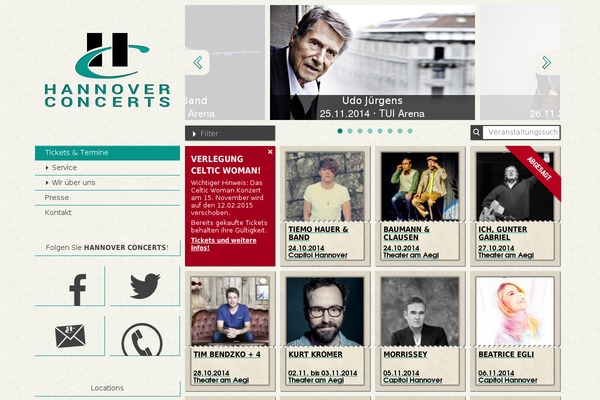 hannover-concerts.de site used Buehnenmeister