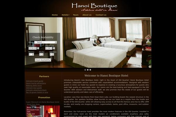Boutique theme site design template sample