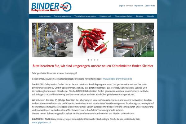hans-binder.de site used Binder