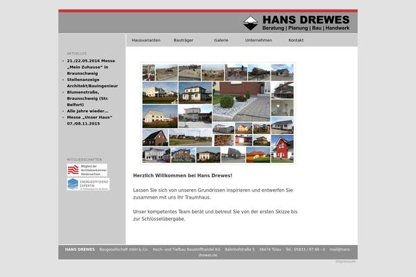 hans-drewes.de site used Hd-theme