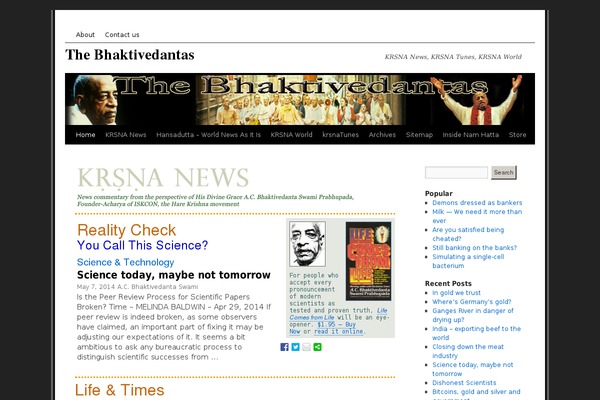hansadutta.com site used Twentyten-child-main