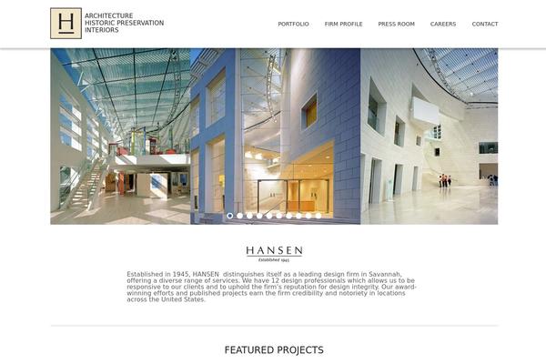 Hansen theme site design template sample