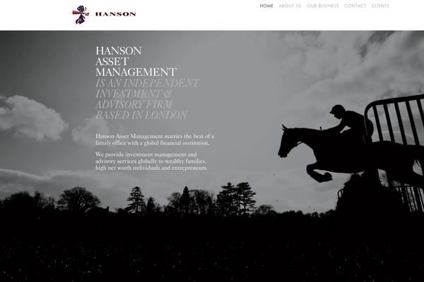 hansonam.com site used Hanson