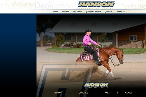 Hanson theme site design template sample