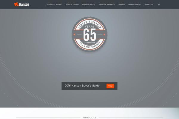 Hanson theme site design template sample