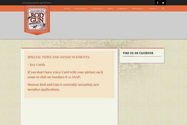 Vestige theme site design template sample