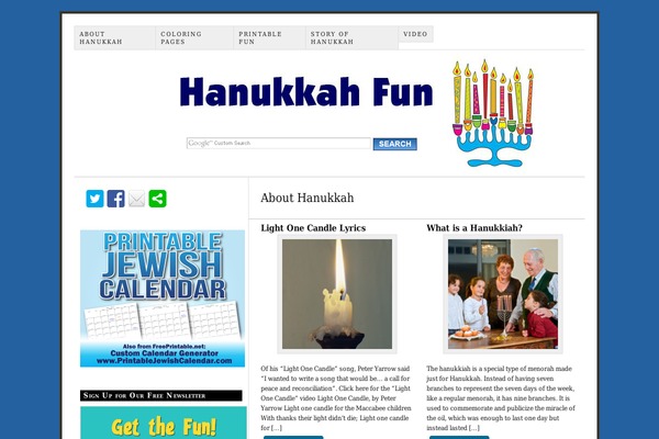 Site using WordPress Countdown Widget plugin