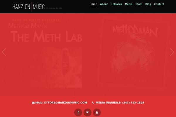 hanzonmusic.com site used One Pager