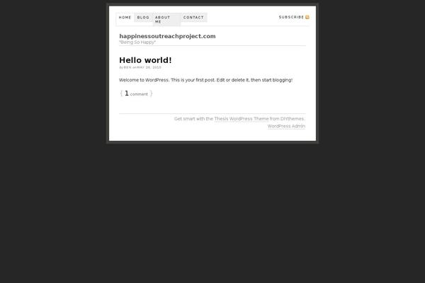 Thesis 1.7 theme site design template sample