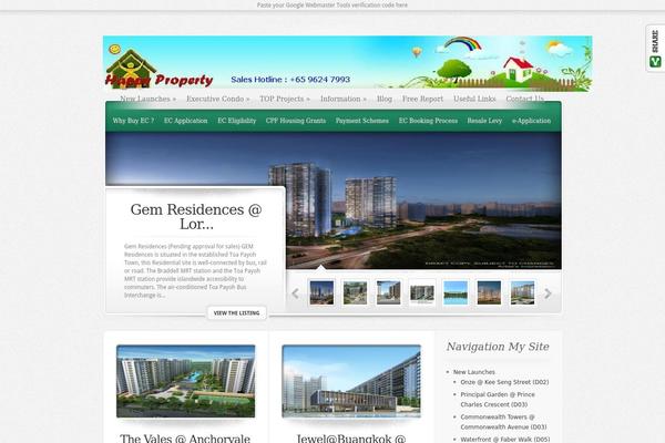 ElegantEstate theme site design template sample