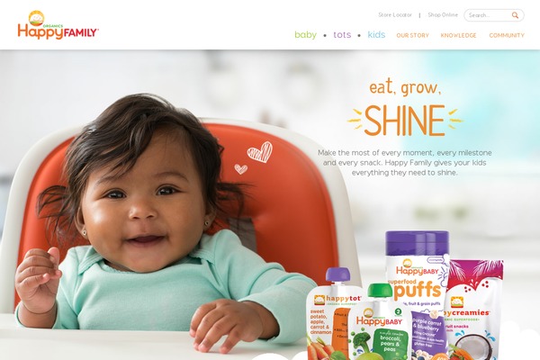 Happy-baby theme site design template sample
