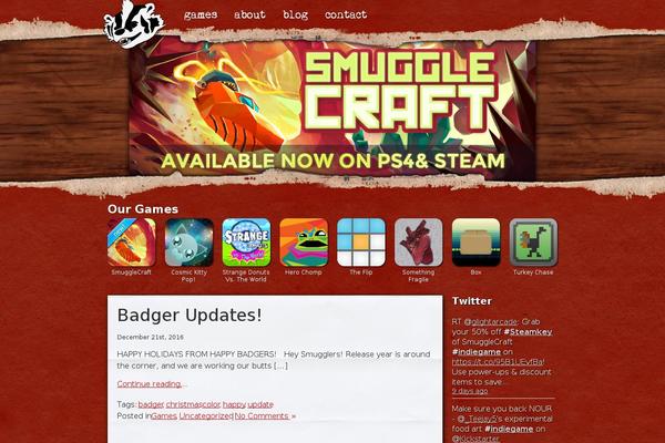 Site using Twiget Twitter Widget plugin