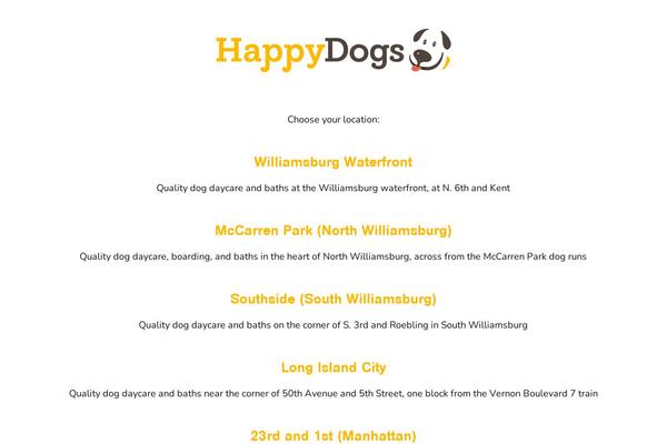 happydogsnyc.com site used Pro