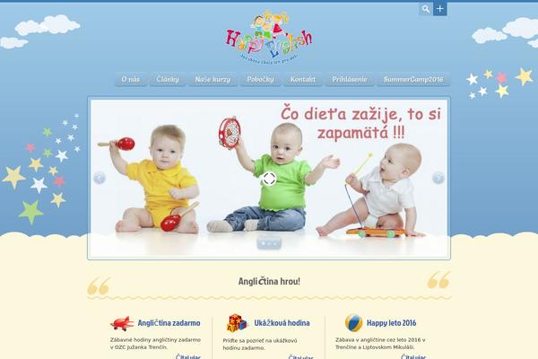 Happy Kids theme site design template sample