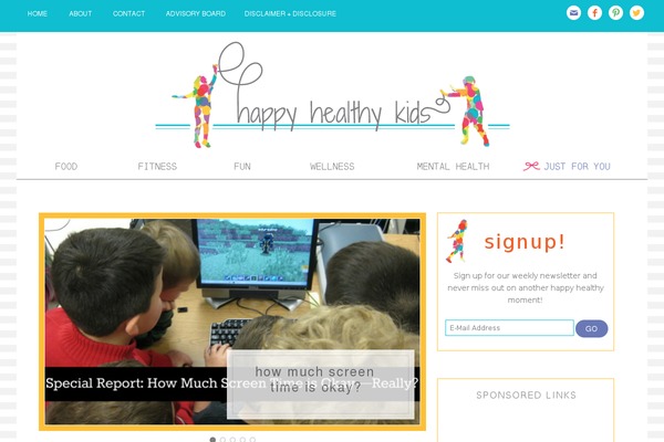 Kids theme site design template sample