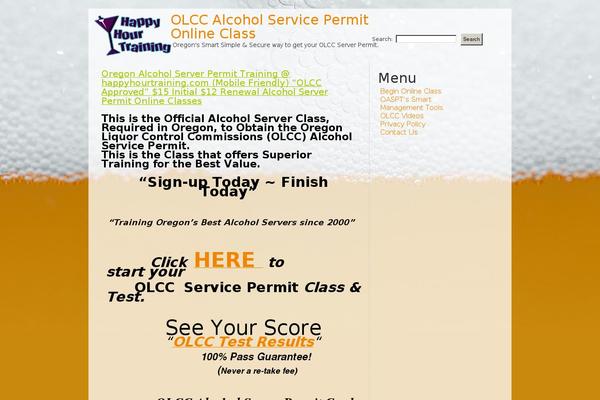Beer theme site design template sample