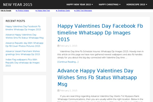 Site using Floating Adsense Bar plugin